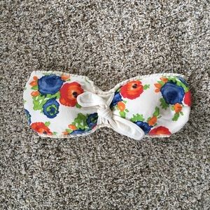 Hollister floral bandeau top